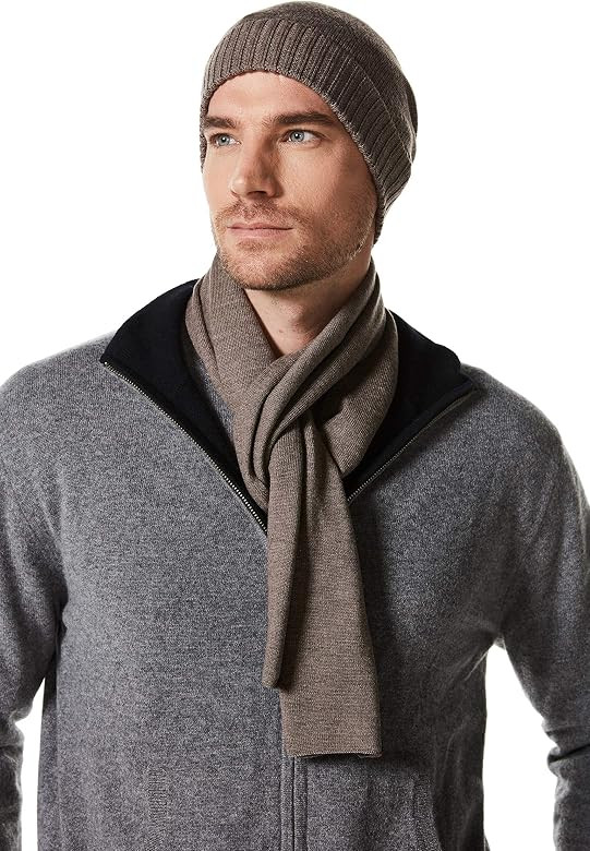 EURKEA 100% Merino Wool Winter Soft and Cozy Scarf for Men | Amazon (US)