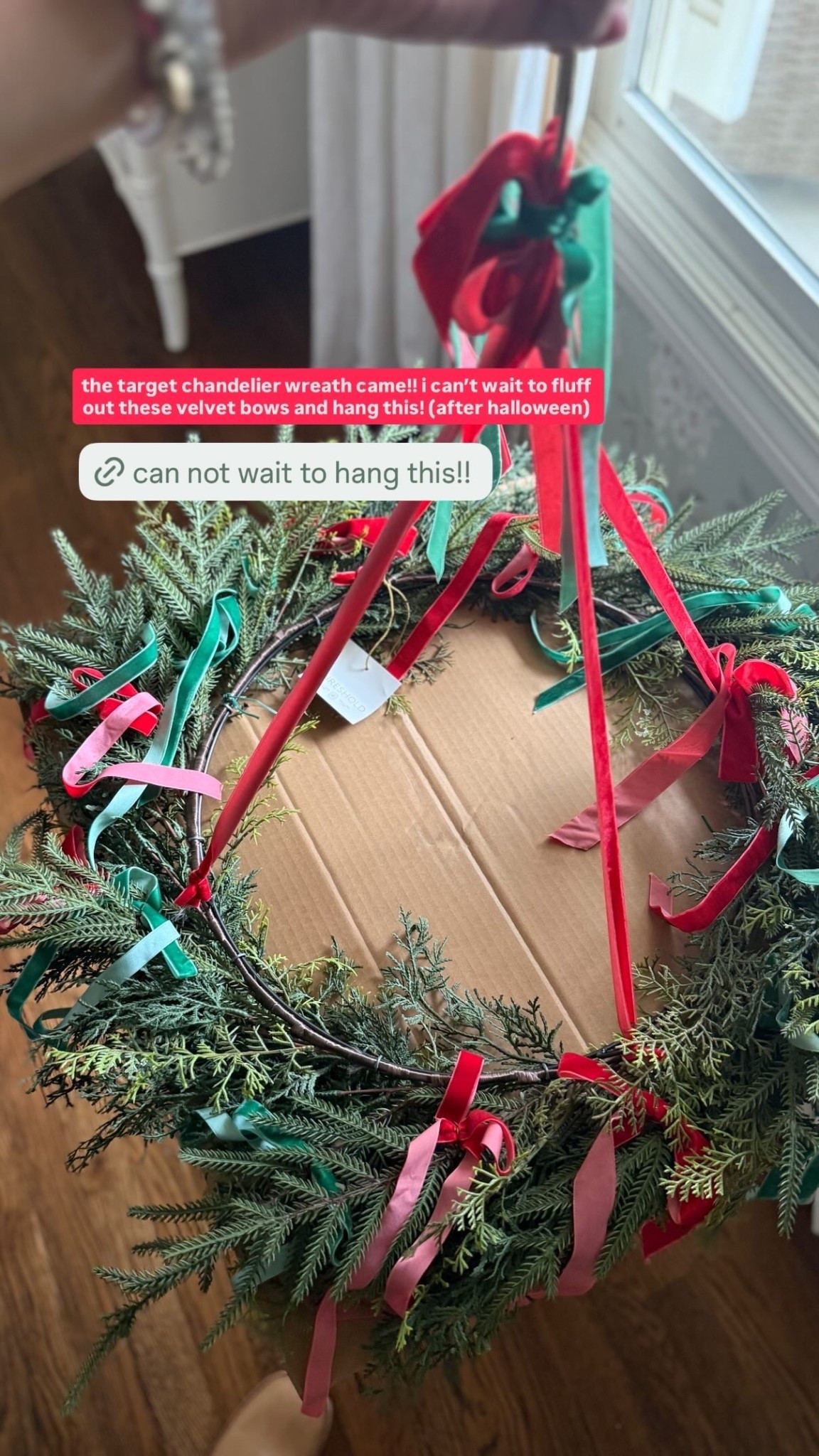 My target chandelier wreath arrived and I am OBSESSED!!! 

#LTKHome #LTKHoliday #LTKFindsUnder50