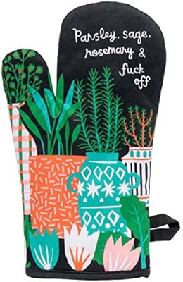 Blue Q Oven Mitt ~ Parsley, Sage, Rosemary and Fuck Off. Super-Insulated Quilting, Comfy, Natural... | Amazon (US)