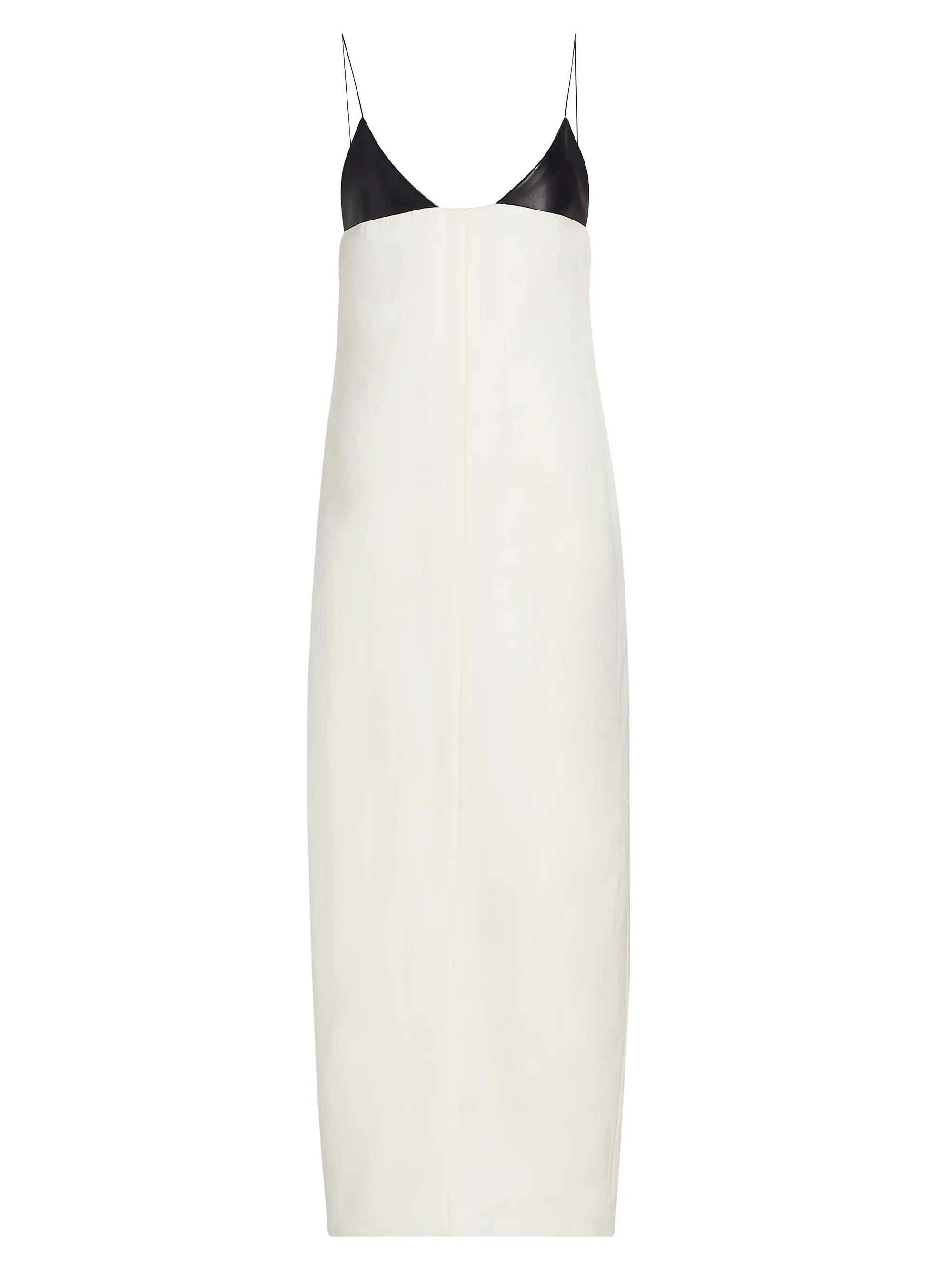 Brandon Maxwell The Bridges Mixed Media Maxi Dress | Saks Fifth Avenue | Saks Fifth Avenue