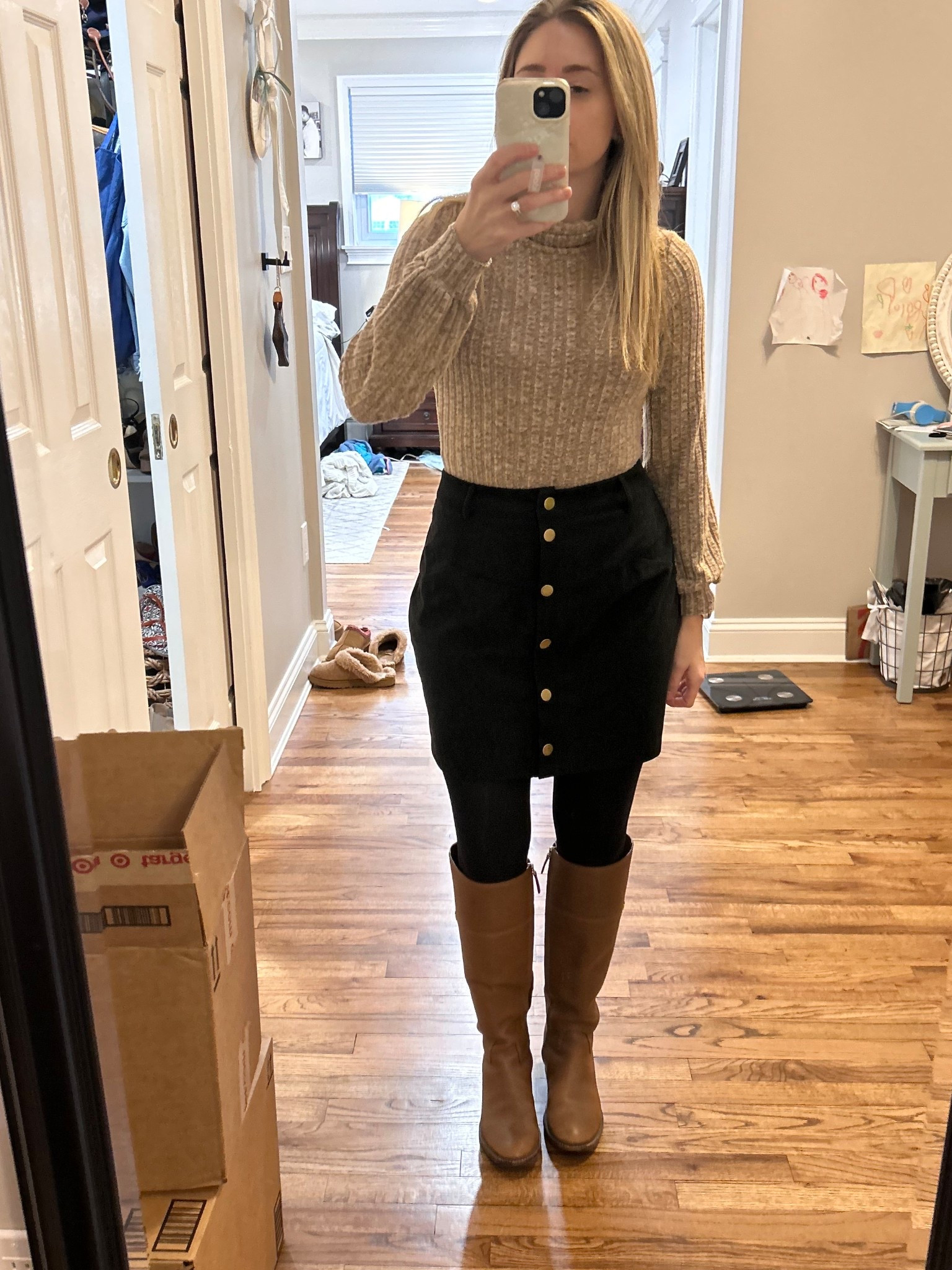 Thanksgiving fit. The young ones tell me riding boots are back! 🤎🤍

#LTKCyberWeek #LTKootd #LTKdayinmylife