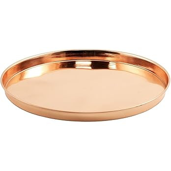 Achla Designs Round Tray, 12", Copper | Amazon (US)