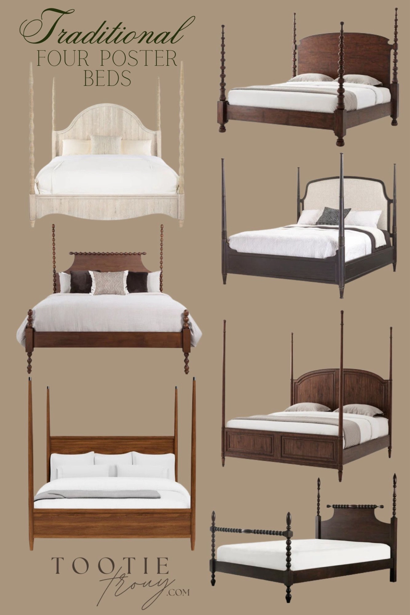 Traditional and classic, a Four Poster Bed is the perfect addition to any bedroom. I have rounded up several absolutely beautiful options. 

#LTKHome