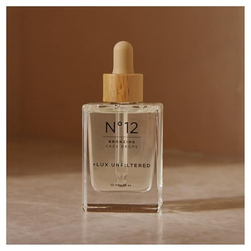 + Lux Unfiltered N°12 Face Tanning Drops - Non-Comedogenic Bronzing Drops for Face with Hyaluronic Acid, Vitamin E, & Passionfruit Oil - Fragrance Free, Cruelty Free, & Vegan Self Tanner | Amazon (US)
