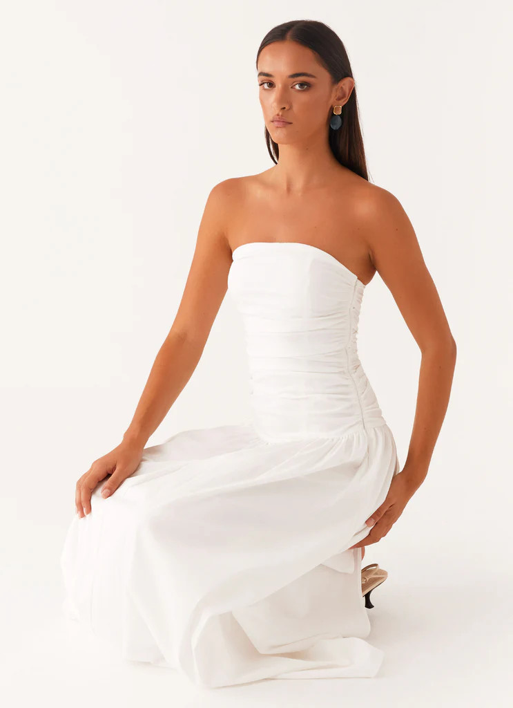 Carmel Maxi Dress - White | Peppermayo (Global)