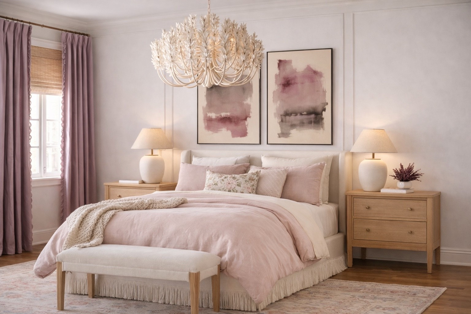 Blush tones will always have my heart 🤍
Soft, layered, and just enough color to keep a neutral room feeling warm and elevated. 

#LTKHome