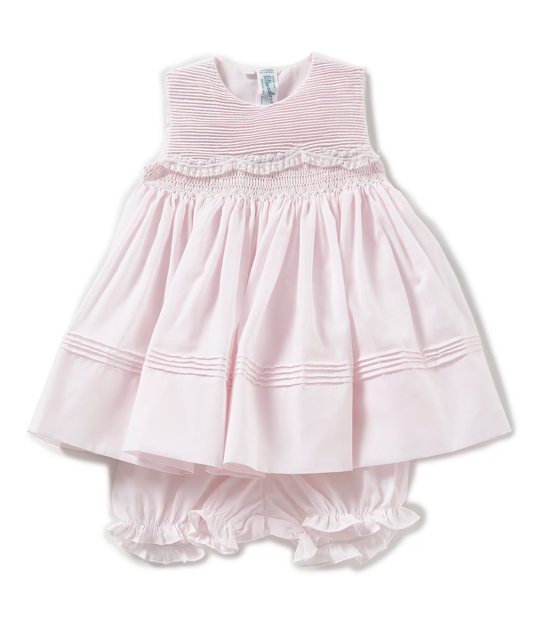Baby Girls 3-9 Months Sleeveless Scallop Lace Dress | Dillard's