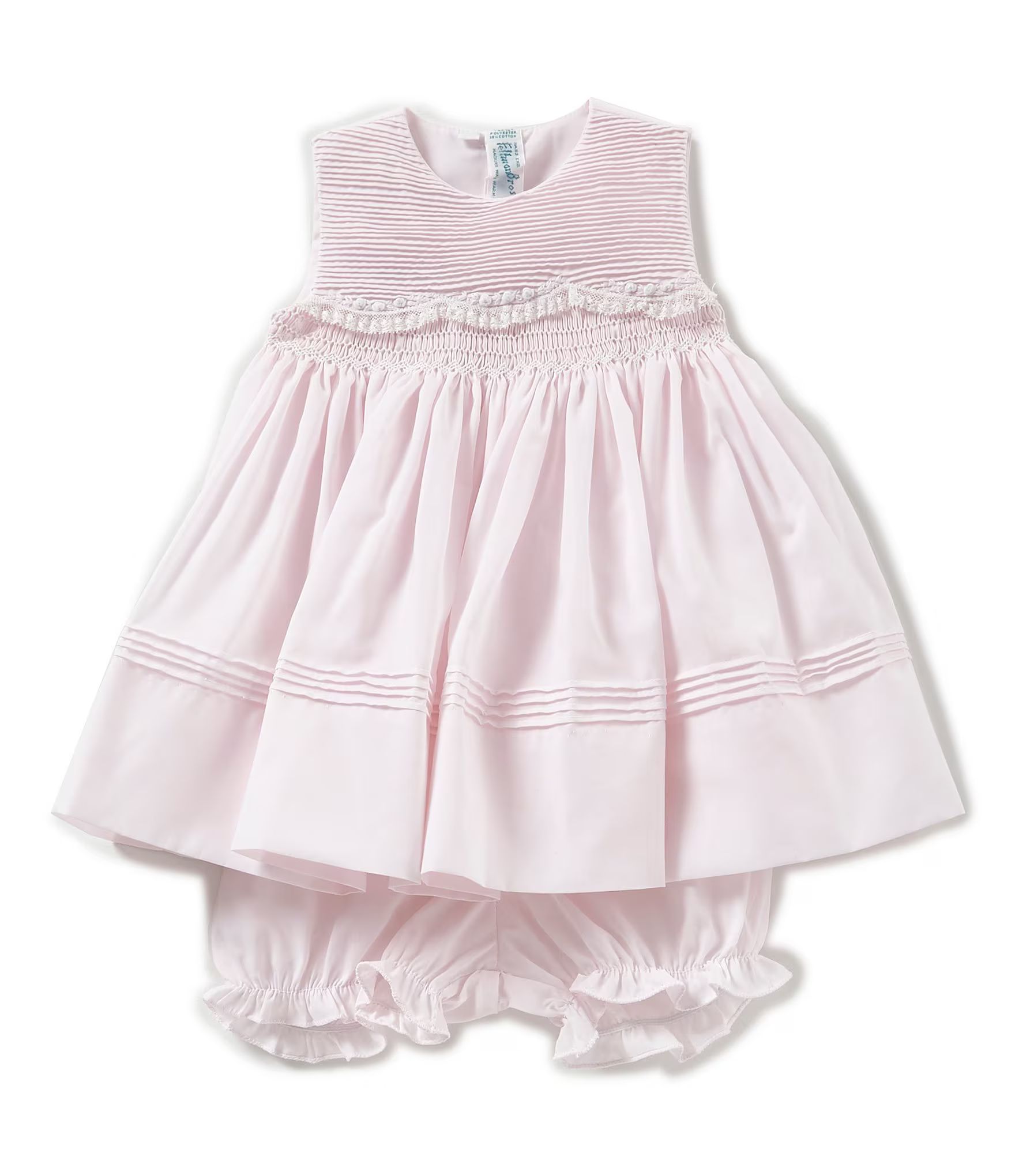Baby Girls 3-9 Months Sleeveless Scallop Lace Dress | Dillard's