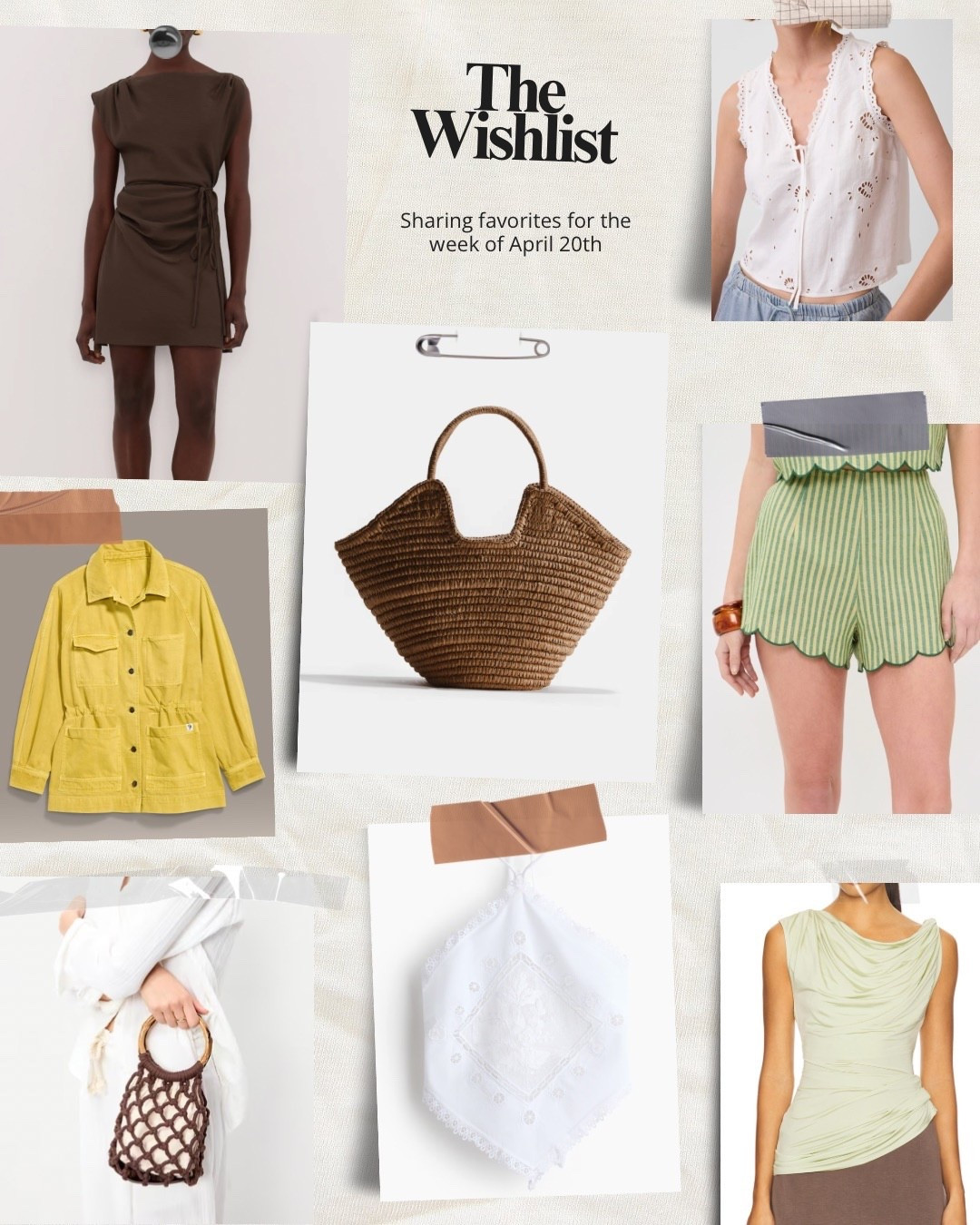 Sharing this weeks wishlist with easy travel items, a straw bag. Striped shorts, brown mini dress, macrame bag, and white tops. Everything is under $100.

@Shopbop @gapstyle @DISSH @Revolve 

#LTKSaleAlert #LTKTravel