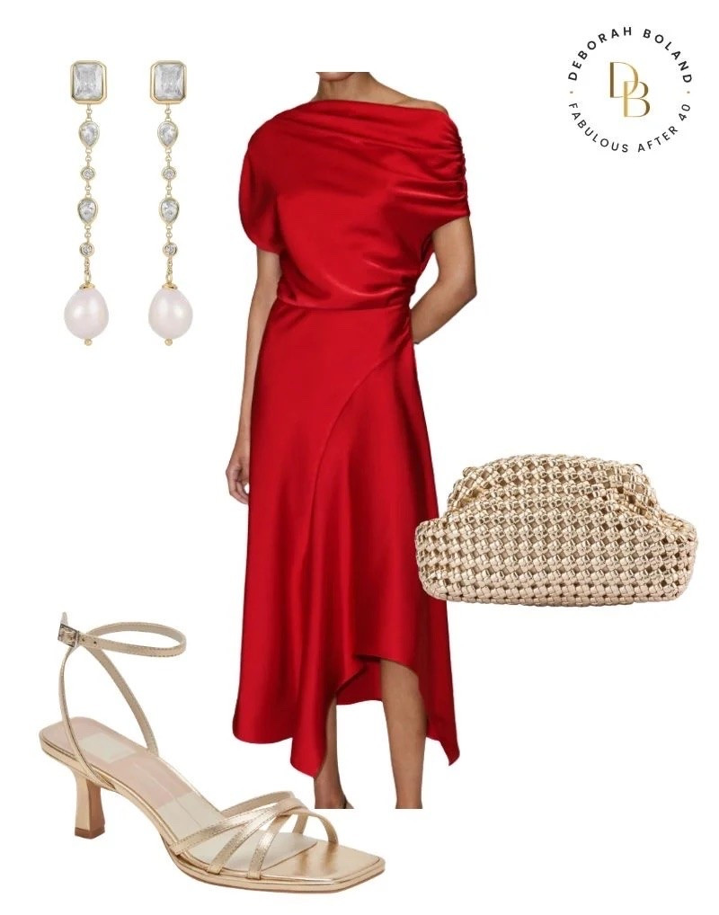 A little red dress moment ❤️✨ There’s something about putting on a bold red dress that instantly makes me feel a little more confident. I love the asymmetrical detail on this one — it gives the classic silhouette a fun, modern twist.

Paired with gold sandals for a touch of sparkle, and I’m ready for anything! 💃🏼✨

#LTKSeasonal #LTKOver40 #LTKootd