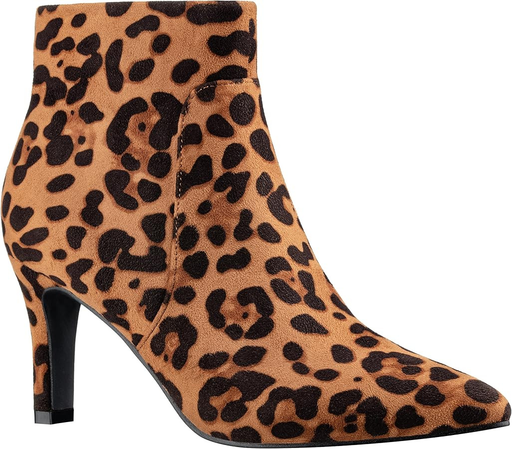 ILLUDE Women's Fashion Ankle Boots Comfortable Pointed Toe High Heels Side Zipper Booties | Amazon (US)