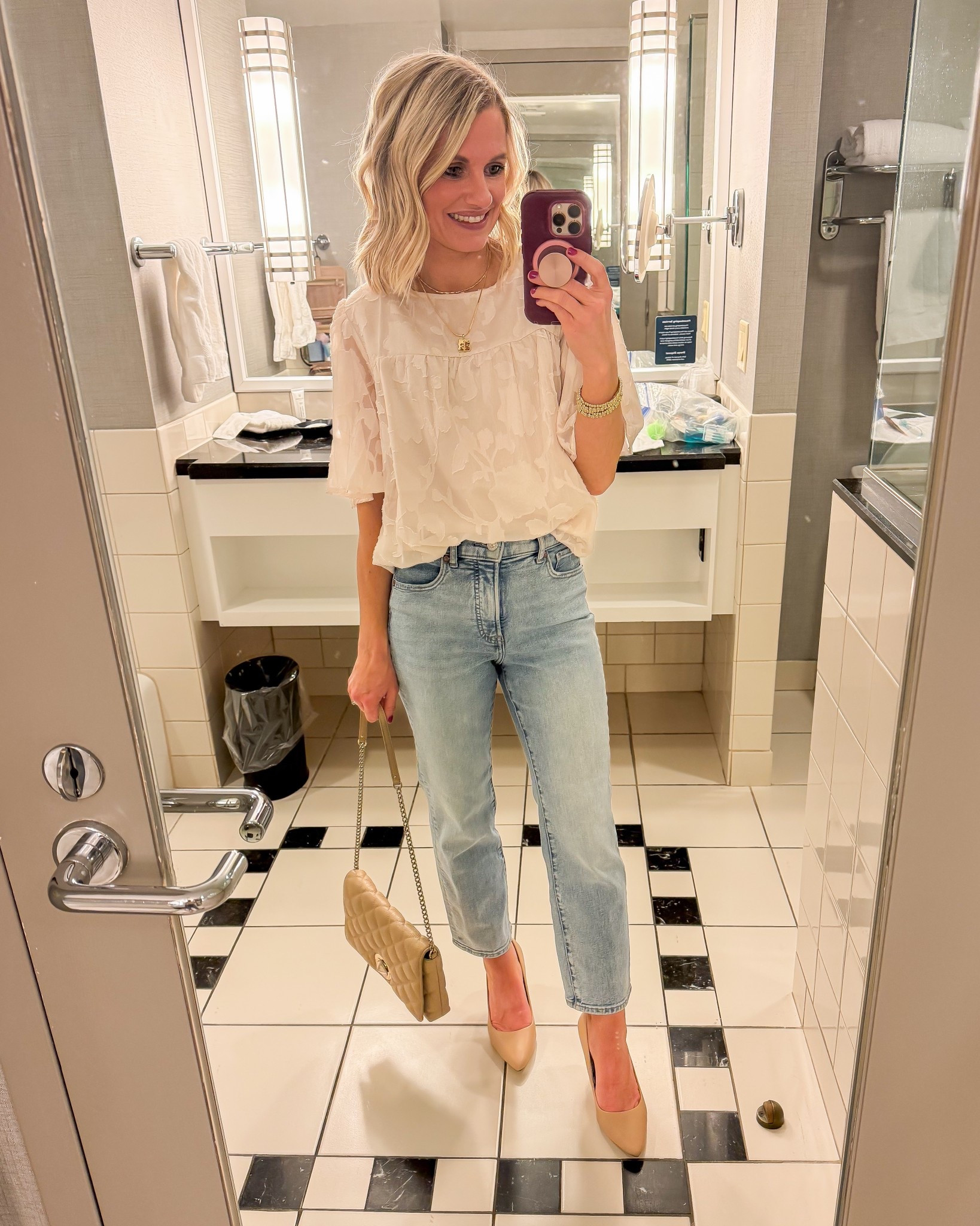 What I wore as a 40-year old mom of 2 on a date night. Top- small || jeans- old, linked similar to shop  

#LTKPetite #LTKStyleTip #LTKOver40