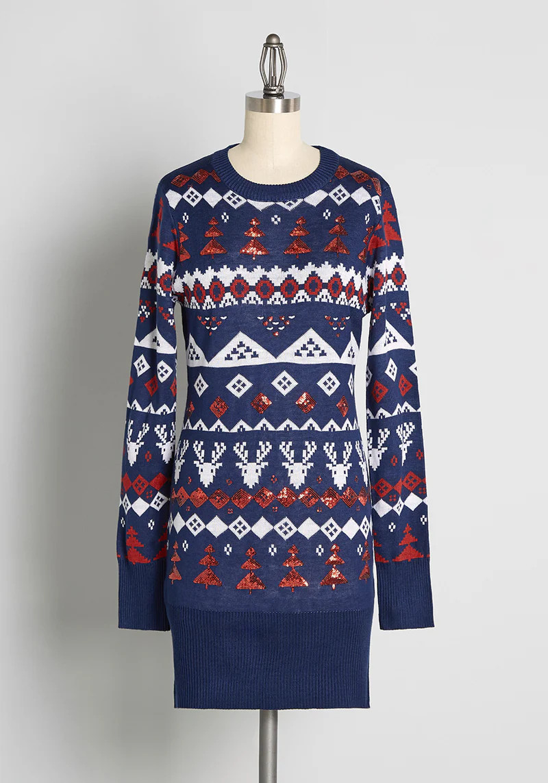 Decked Out and Darling Sweater Dress | ModCloth