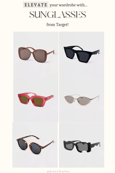 Spring is here, the summer is out, and a good pair of sunnies is a must! 

Check out this roundup from Target  

#LTKStyleTip #LTKSeasonal #LTKFindsUnder50