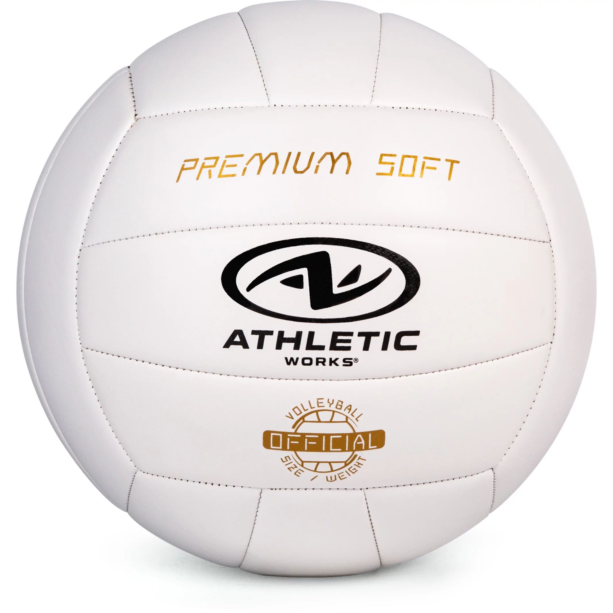 Athletic Works Size 5 Premium Soft Volleyball, White | Walmart (US)