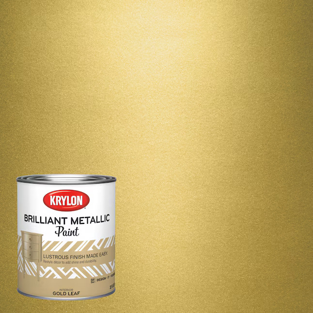 Krylon Latex Pre-tinted Gold Leaf Metallic Paint (1-quart) | Lowe's