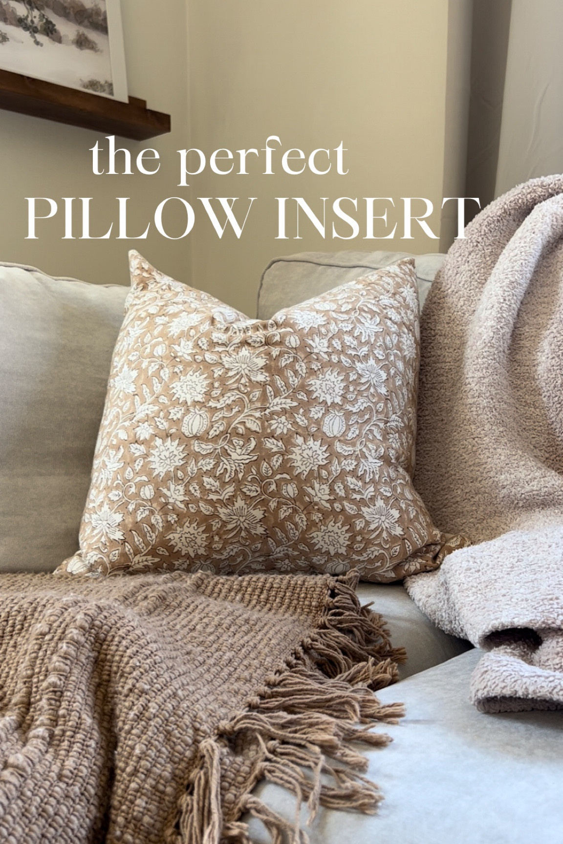 The perfect pillow insert ☁️ compare to this fluffy AND budget-friendly option that gives you the perfect designer pillow look ☁️ 

It’s from @amazonhome, made of a soft synthetic down material, comes in over 50 size options and under 30$ 🥳— linking it in my profile link / the blog and in the @shop.ltk app.

Pro Tip: you always want to size UP for the insert compared to the cover. I.e. a 20x20 pillow cover is best paired with a 21x21 or 22x22 pillow insert for a full look 🤍

And coming soon.. an EVERYTHING you need to know Throw Pillow Guide on the blog with style combinations and tips, sizing guides and more..

#homedecor #throwpillows #throwpillowcovers #homehacks #homeblogger #homedesign 

#LTKunder50 #LTKhome