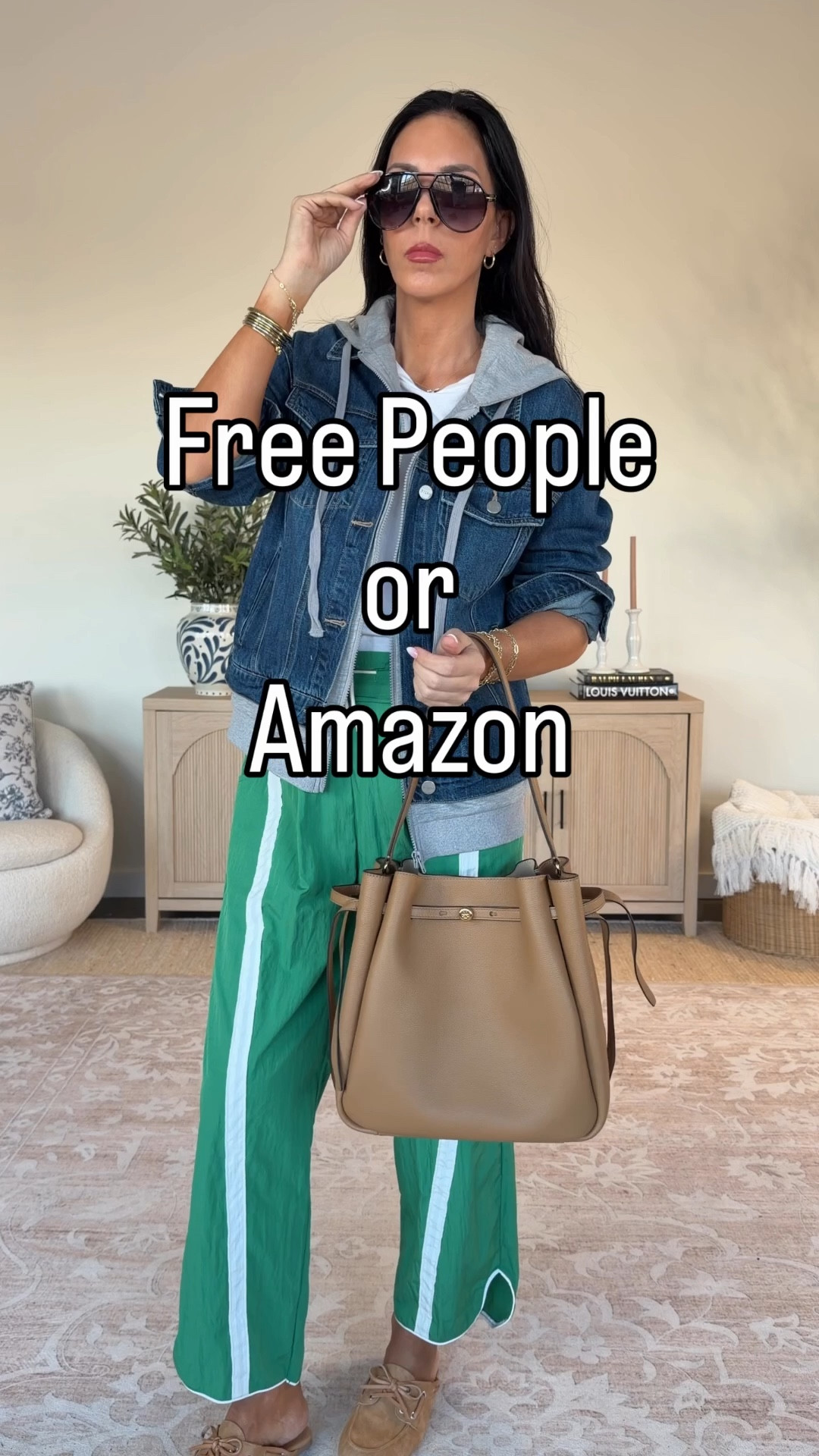 The perfect “mom on the go” style with these FP look for less pants and this denim jacket that has a build in sweatshirt. 
Small jacket 
Small pants 
Small tee 
Medium quarter zip 

#LTKU #LTKOver40 #LTKmomlife #LTKNYFW