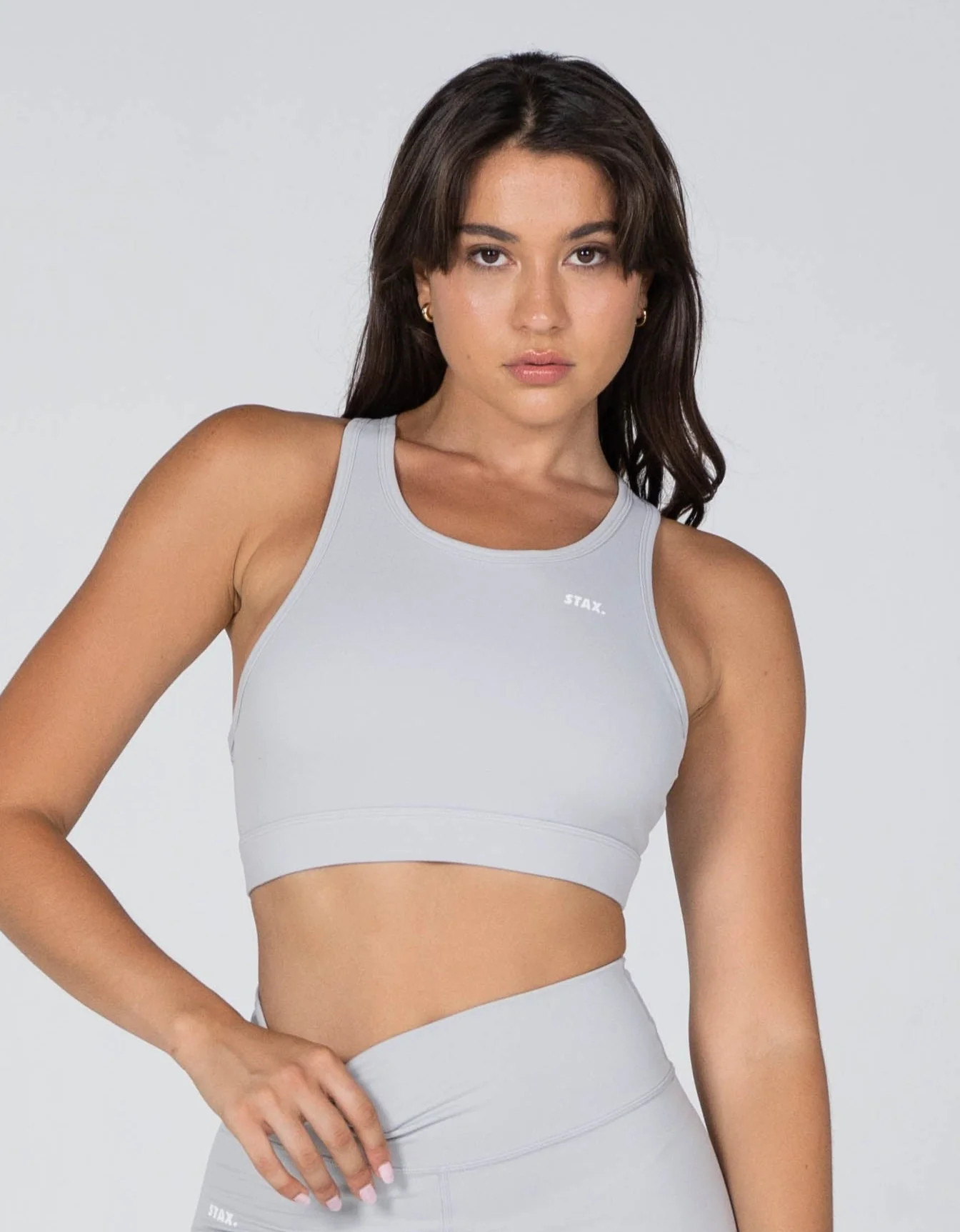 STAX. Core Blaze Crop - Light Grey | STAX.