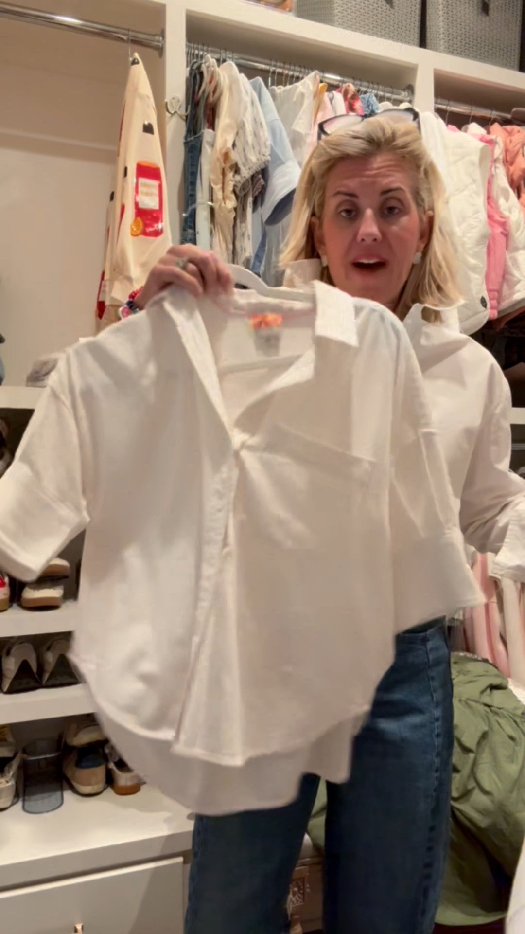 Talking favorite buttondowns…The most perfect and classy look. Throw on & go and done! I wear xs in all. 
￼

#LTKdayinmylife #LTKSeasonal #LTKOver40