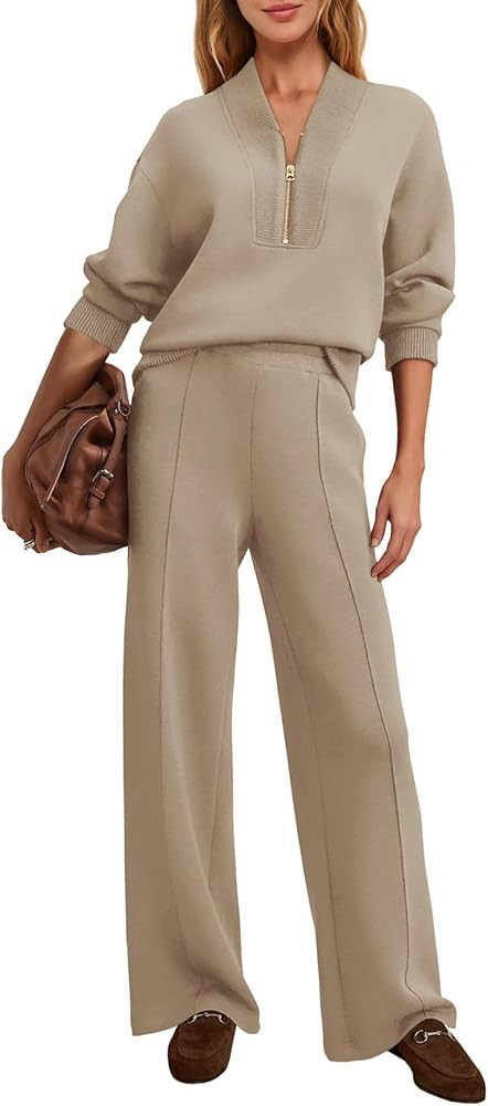 SENSERISE Womens Lounge Sets Sweatsuits 2 Piece Outfit Fall Matching Sweat Sets Airport Travel Ou... | Amazon (US)