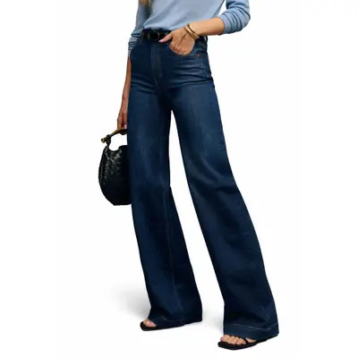 Reformation Bex Wide Leg Jeans in Wheeler at Nordstrom, Size 25 | Nordstrom