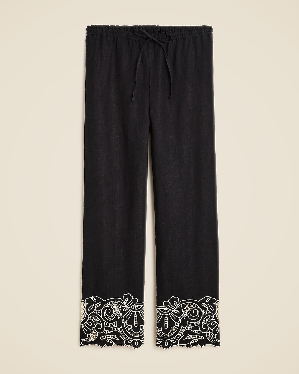 New Soleil pant in embroidered linen | J. Crew US