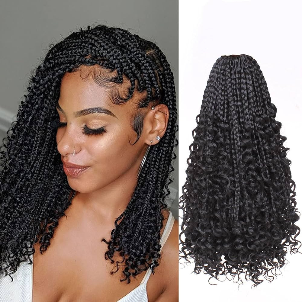 Beverlee 14 Inch Boho Box Braids 8 Packs 128 Strands Goddess Box Braids Crochet Hair Bohemian Hip... | Amazon (US)