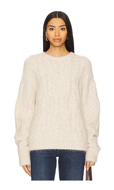 ANINE BING Marisol Sweater in Light Oat from Revolve.com | Revolve Clothing (Global)