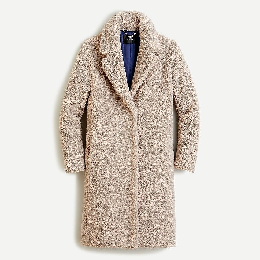 Teddy sherpa topcoat | J.Crew US