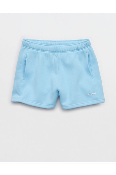 OFFLINE By Aerie 3" Cloud Fleece Short Women's Divine Blue M | American Eagle Outfitters (US & CA)