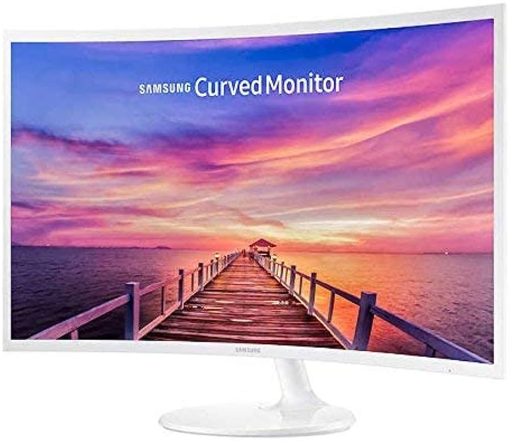 Samsung 27in White Super-Slim Curved 1080p LED Monitor, 1920 x 1080 Resolution (Renewed) | Amazon (US)