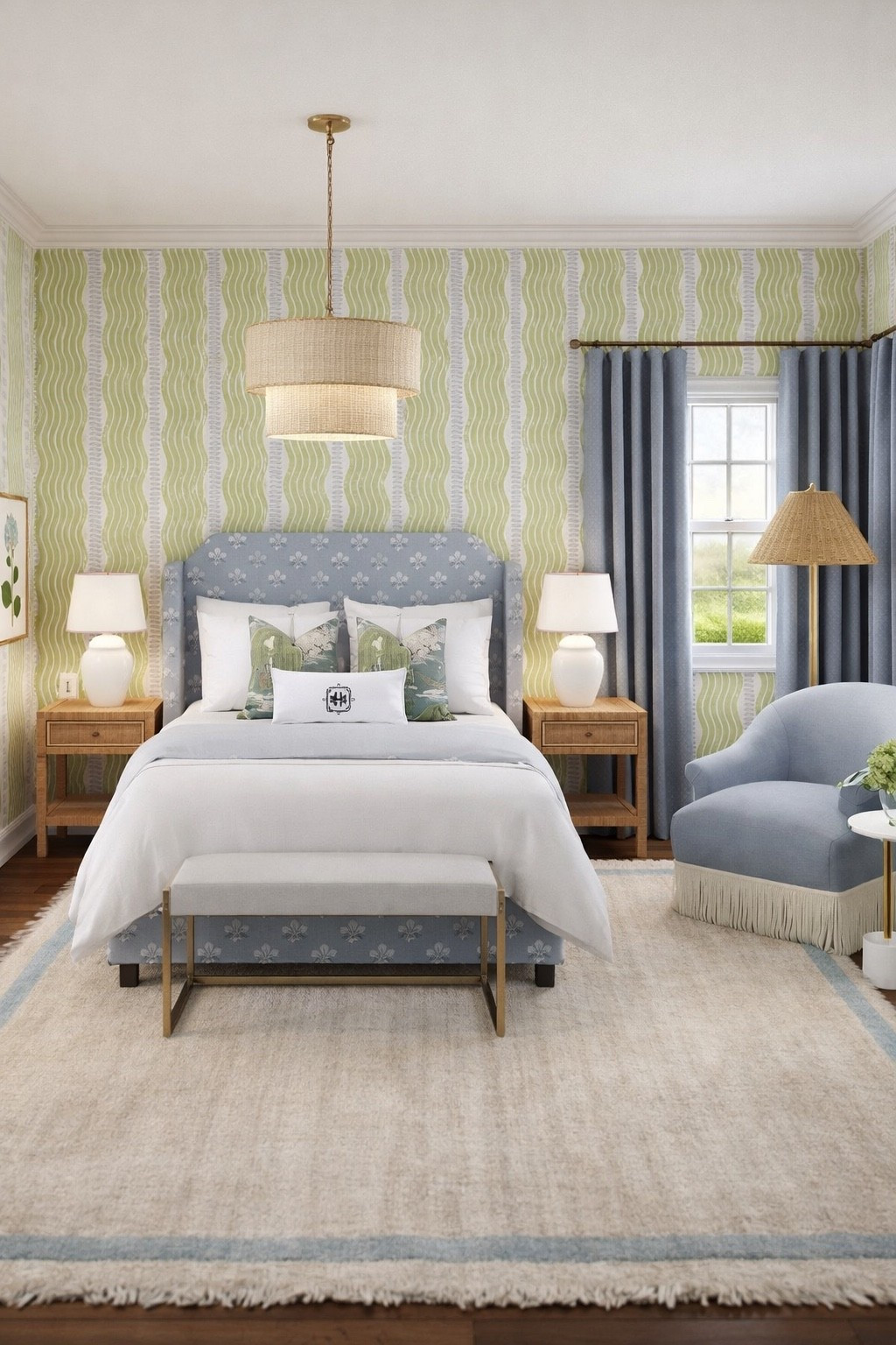 A blue and green bedroom design! 

#LTKdayinmylife #LTKHome #LTKSaleAlert