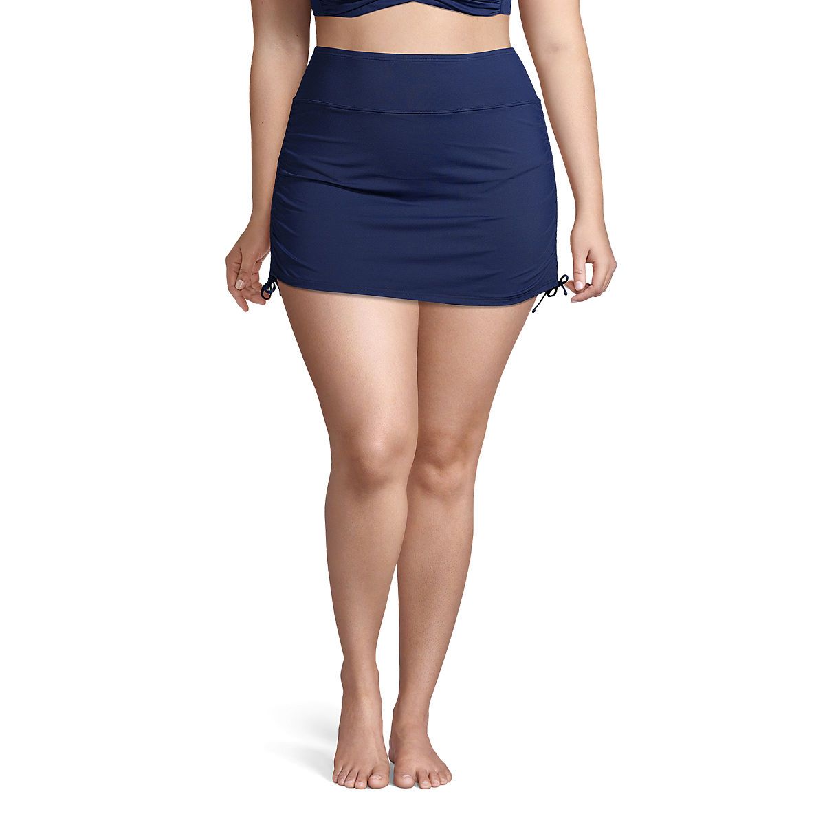 Women's Plus Size Chlorine Resistant Tummy Control Adjustable Swim Skirt Swim Bottoms | Lands' End (US)
