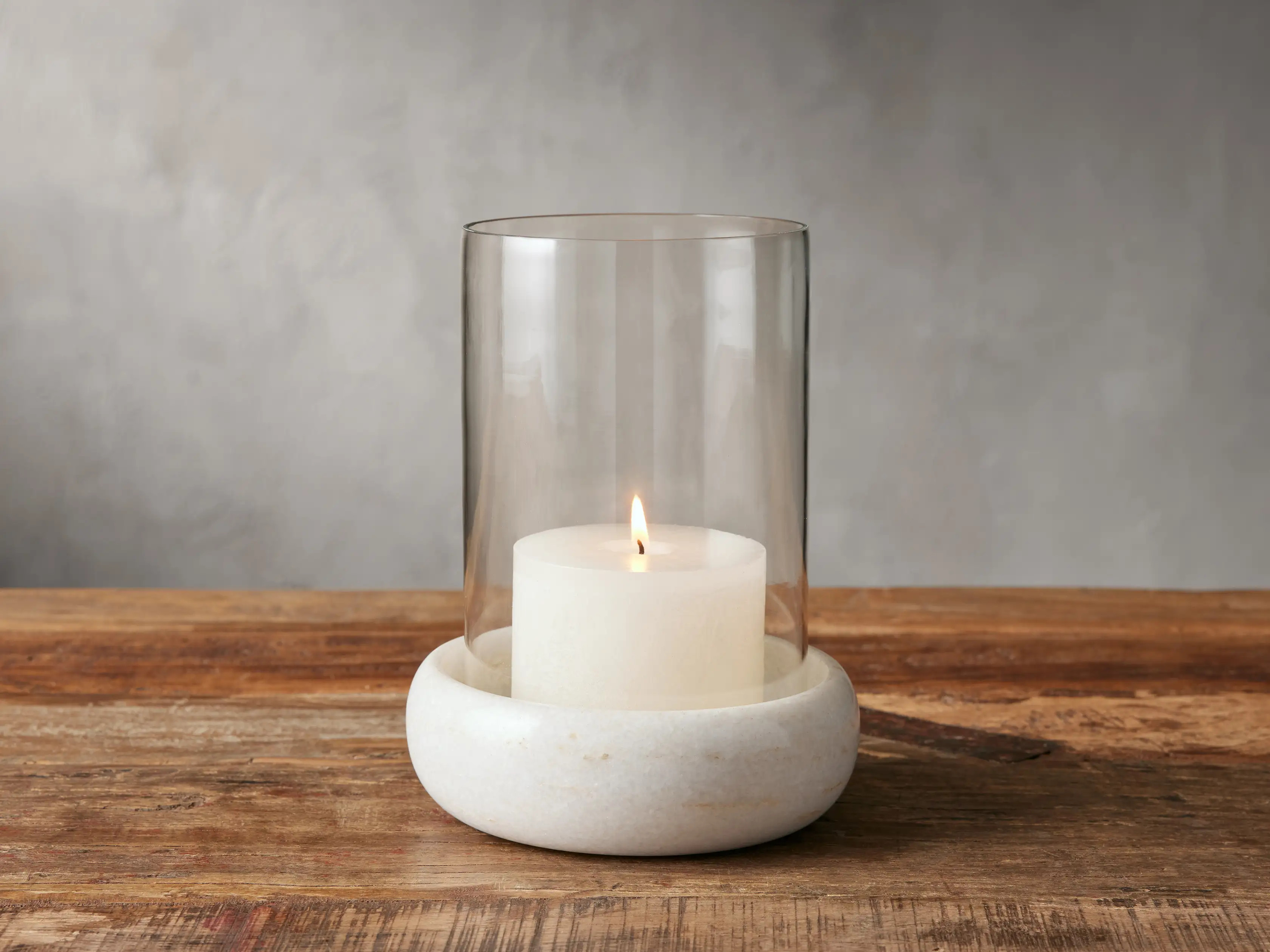 Rhodes White Marble Hurricane | Arhaus