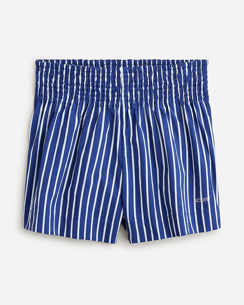 Smocked-waist short in stripe | J. Crew US