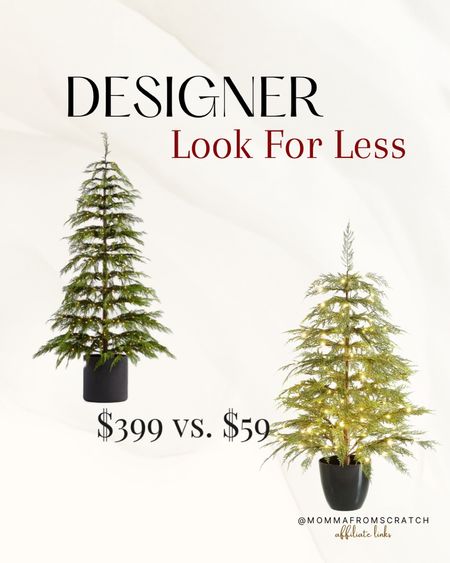 Designer look for less, Christmas trees, save on your Christmas decor with affordable dupes. Lit Christmas trees. 

#LTKhome #LTKHolidaySale #LTKHoliday