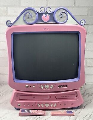 RARE Disney Princess TV Model DT-1900-P-A 19" & DVD/VHS Player W/ Remotes Works  | eBay | eBay US