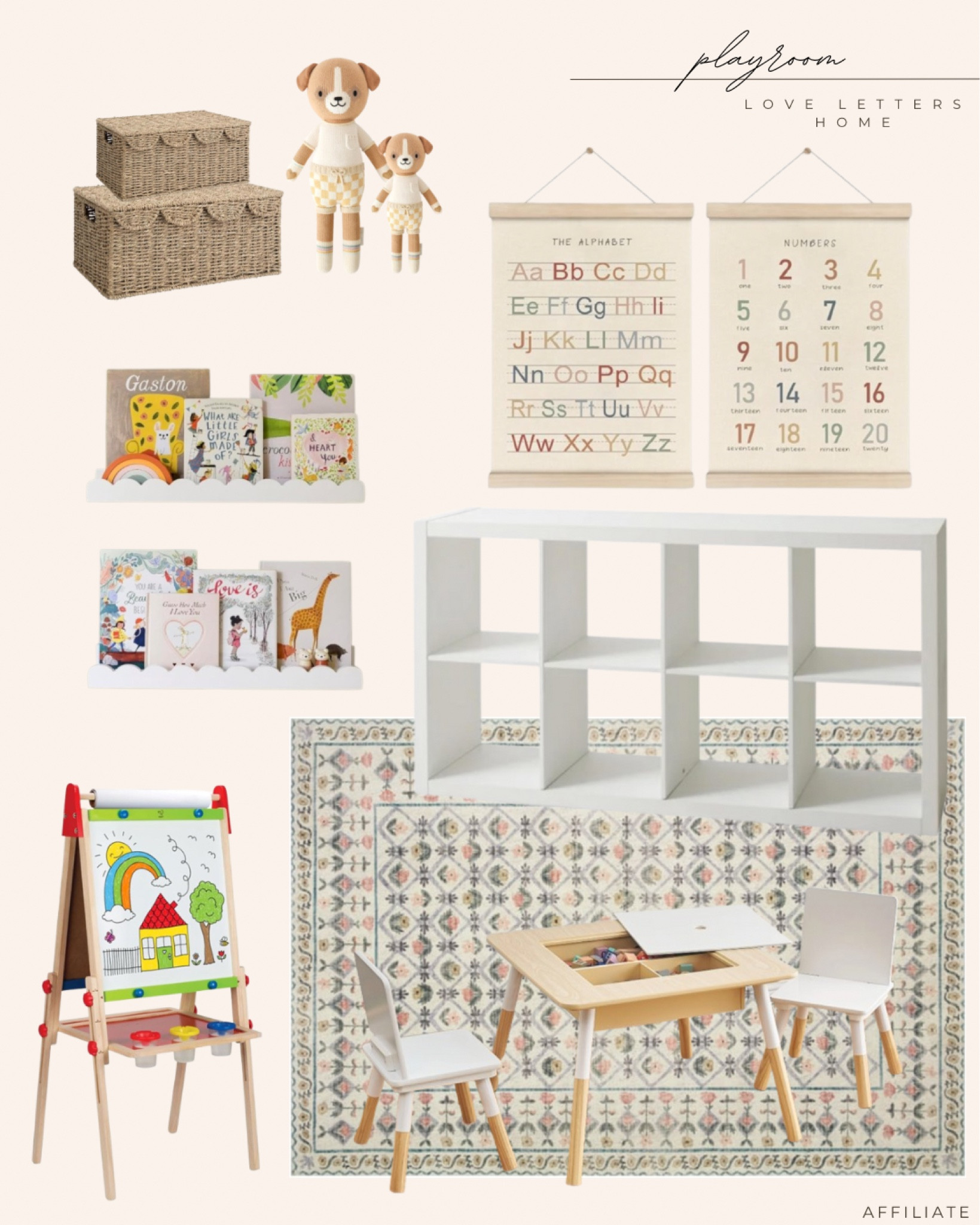 Playroom design board, mood board, playroom decor 

#LTKKids #LTKHome