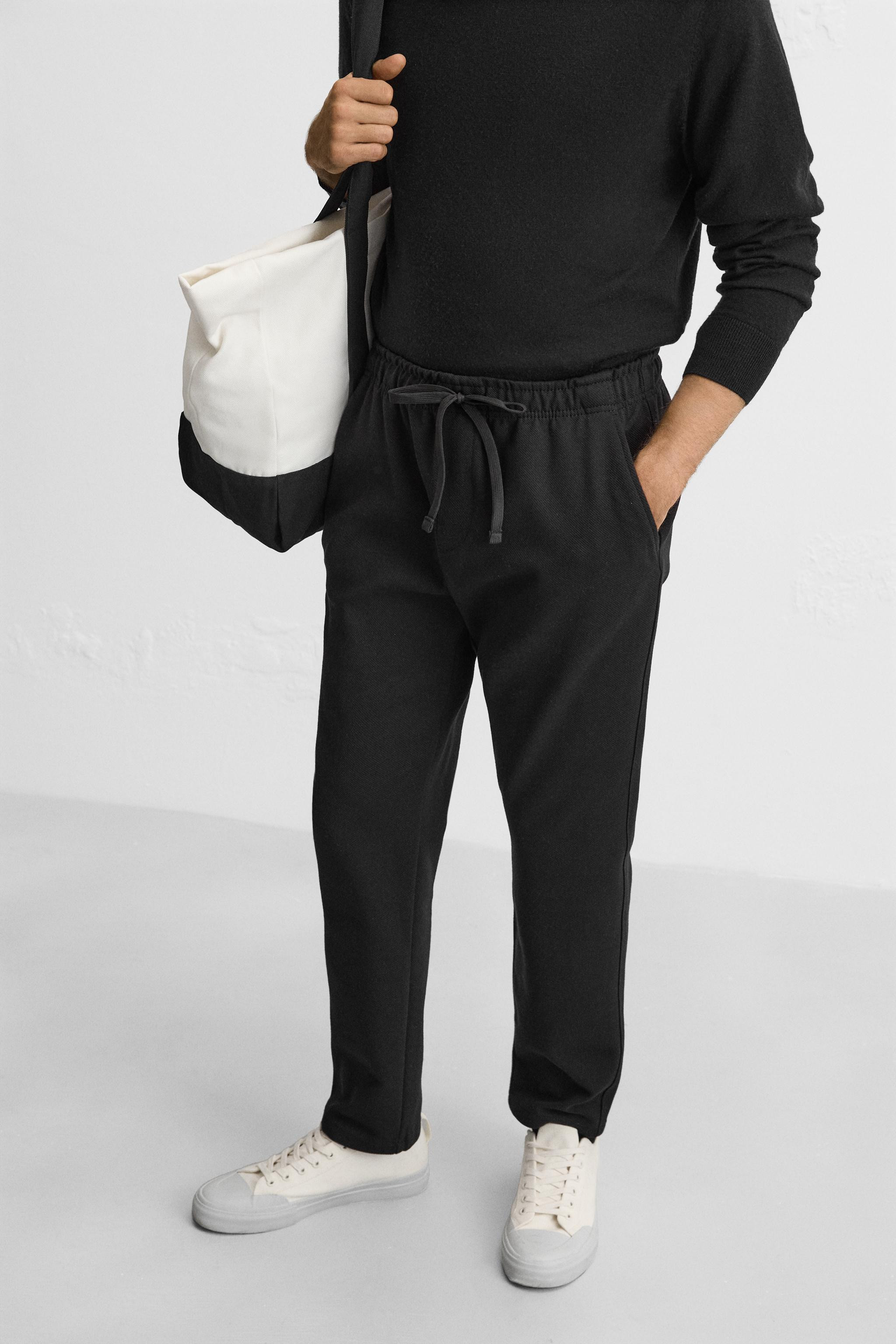 JOGGER WAIST STRETCH PANTS | Zara US