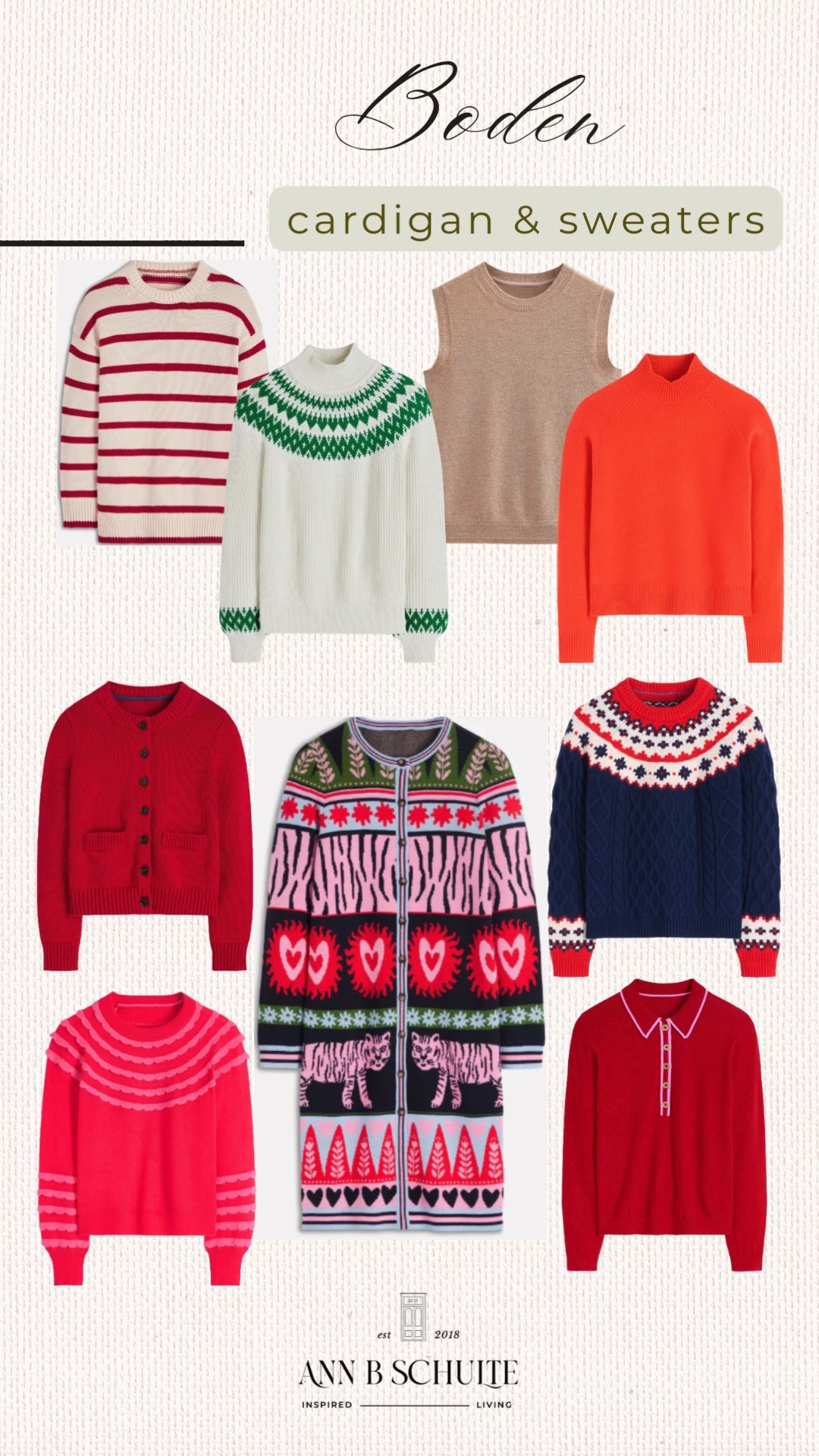 Soft, bright, and made for compliments Boden cardigans and sweaters bring instant joy to chilly days. Cozy up in color and let your layers do the talking! 🧶💛🌸 #BodenStyle #WinterLayers #OOTD #CozyChic #SweaterWeather #CardiganLove #StyleInspo #WardrobeRefresh #FashionFinds #EverydayStyle 

 #LTKHoliday #LTKootd