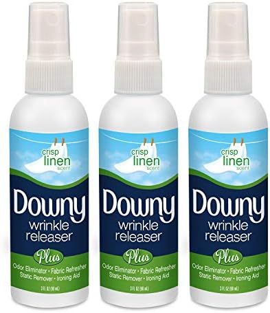 Downy Wrinkle Releaser, Travel Size, Cruise Accessories, Crisp Linen Scent 3 fl oz - 3 Pack | Amazon (US)