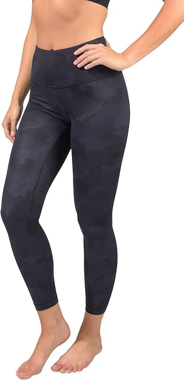 Yogalicious High Waist Nude Tech V-Back Camo Printed Ankle Leggings | Amazon (US)