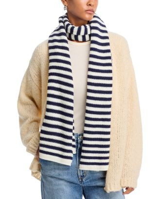 AQUA Striped Rib Scarf - Exclusive  | Bloomingdale's Jewelry & Accessories | Bloomingdale's (US)