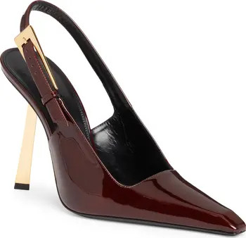 Saint Laurent Lee Pointed Toe Slingback Pump (Women) | Nordstrom | Nordstrom