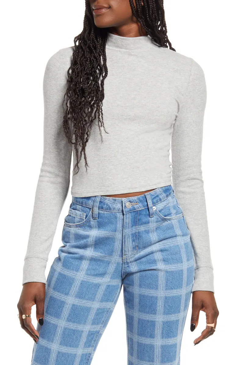 Easy Rib Mock Neck Top | Nordstrom