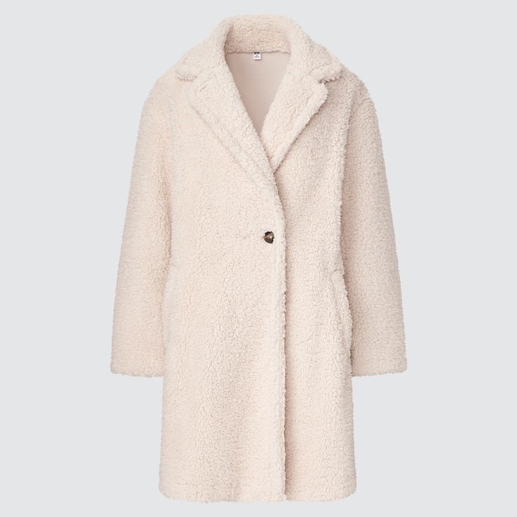 WOMEN PILE-LINED FLEECE TAILORED COAT | UNIQLO (US)