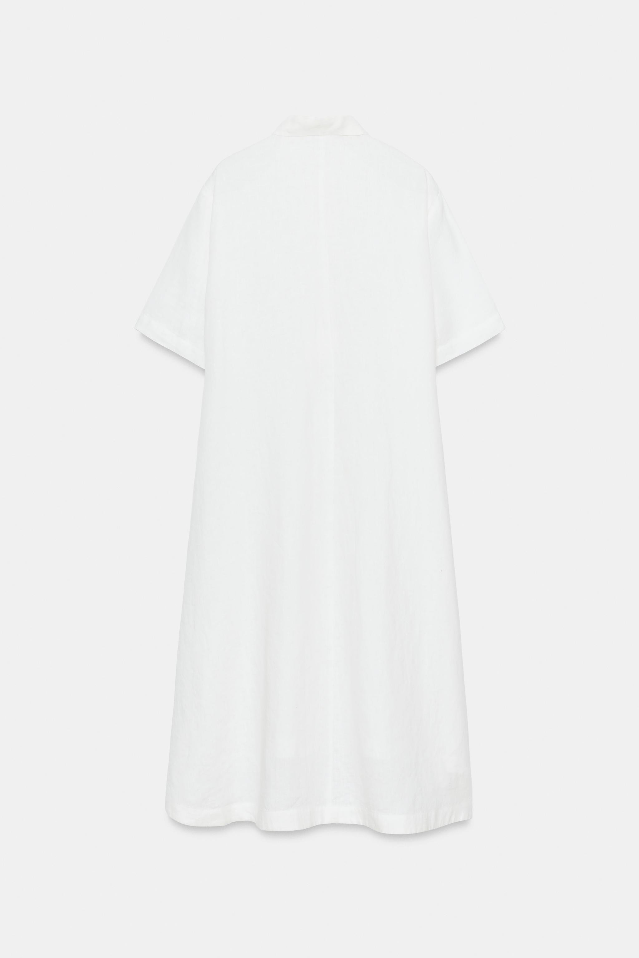 ZW COLLECTION LINEN SHIRTDRESS | Zara US