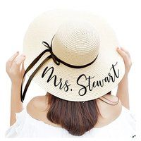 Floppy Beach Hat Personalize Bride, Honeymoon Beach Hat, Custom Personalized Hat, Honeymoon Must Hav | Etsy (US)