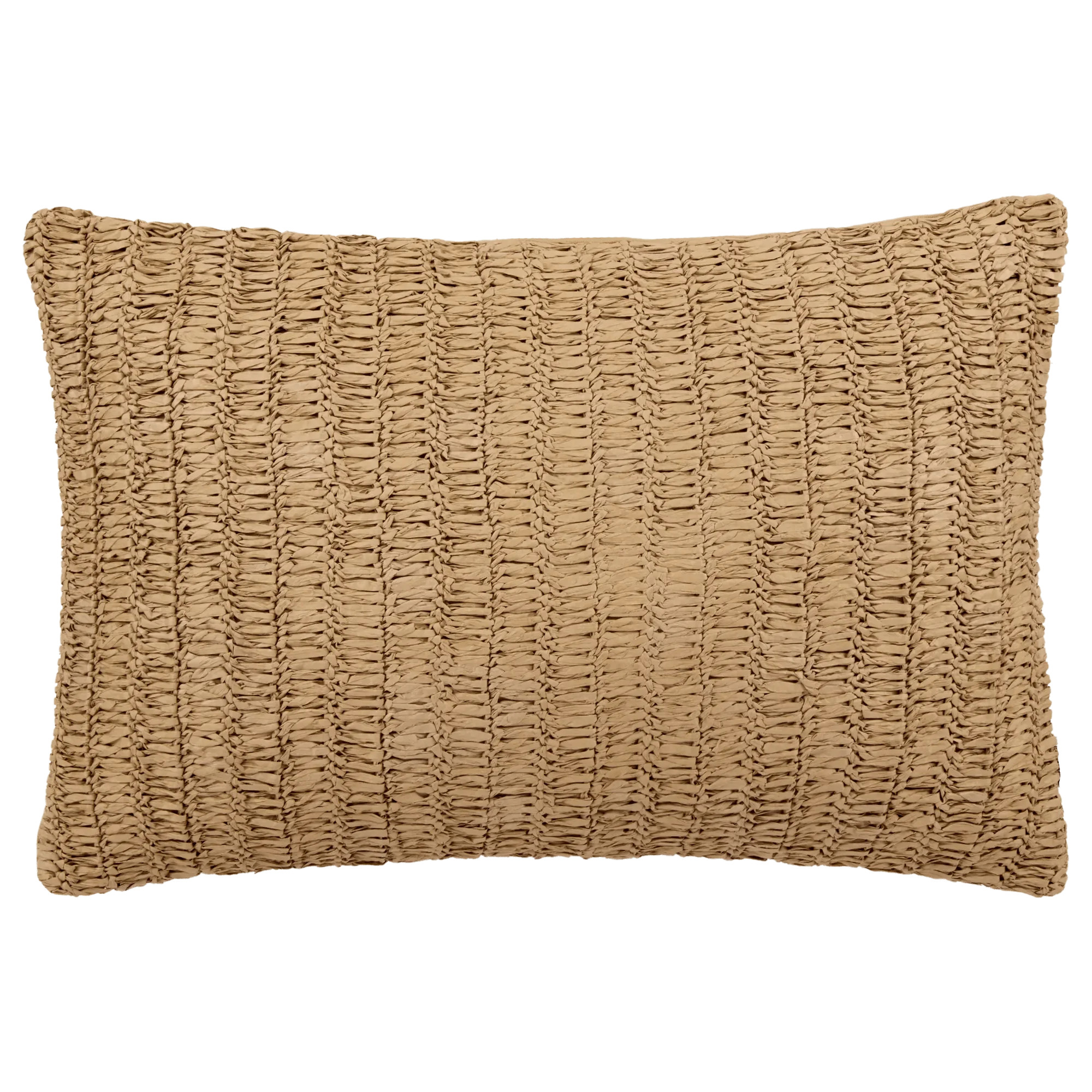 Bouclair Brown Rafio Outdoor Decorative Lumbar Pillow | Walmart (CA)